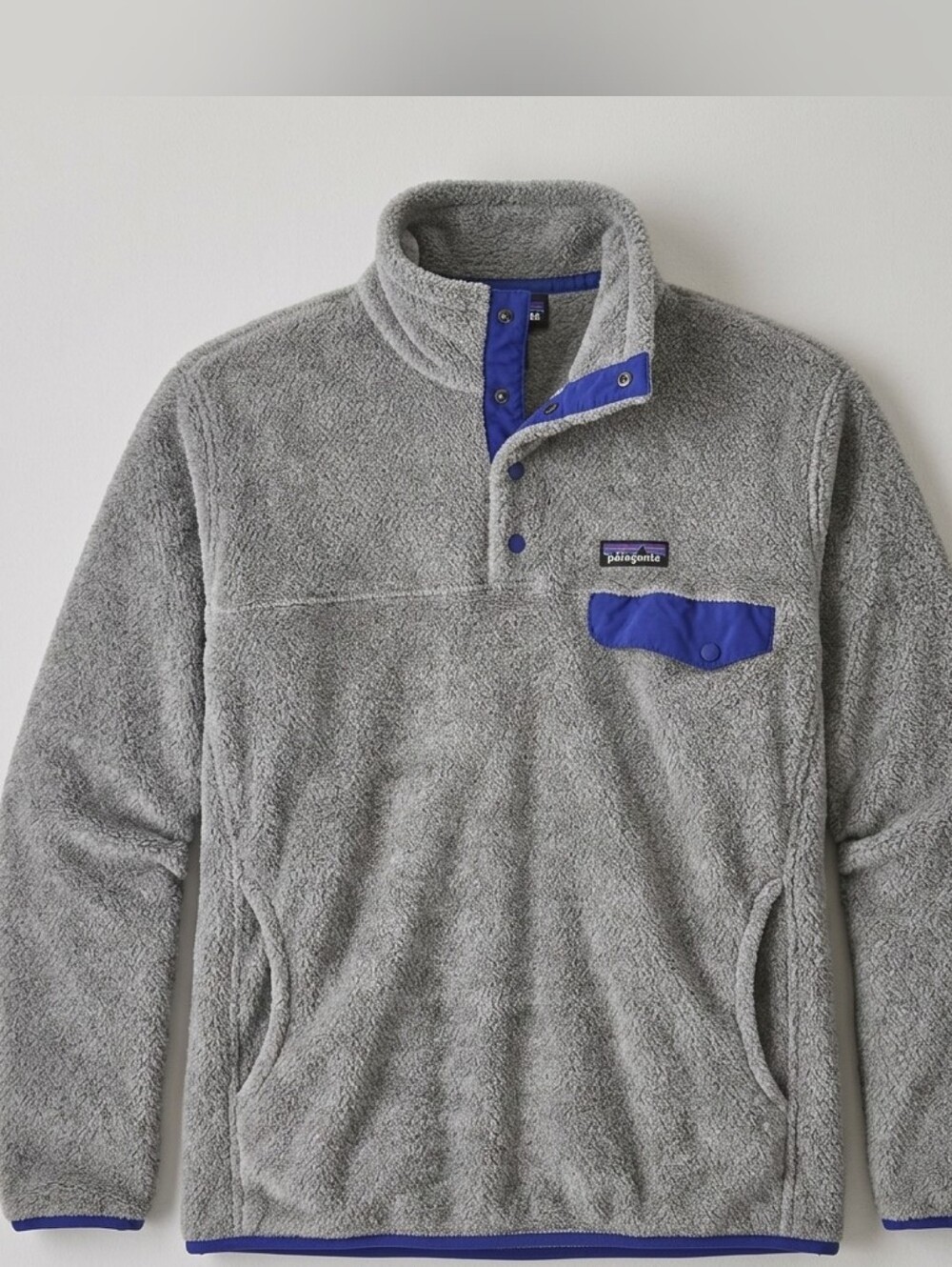 Patagonia Re-Tool Snap-T Fleece Pullover Tailored Grey Blue  Women’s Large
